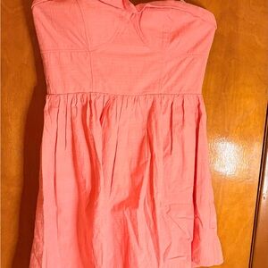 City Studio Coral Strapless Casual Dress